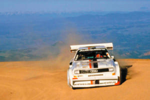 1987年にパイクスピークで世界記録を樹立したアウディ・スポーツクワトロ（E2）