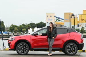 アルファロメオ・ジュニアと黒木美珠さん