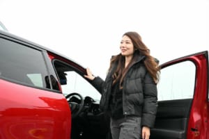 アルファロメオ・ジュニアと黒木美珠さん