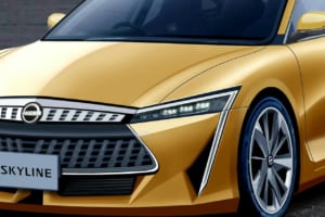 【予想CG】次世代「スカイライン」はFR＆MTで“走りの日産”復権か。400ps超のハイブリッドで2027年登場の観測