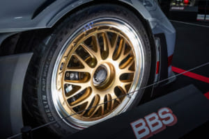 ポルシェ911 GT3 RS(992)に装着されたBBS RT88:前20×10.0J IS45 CL/後21×13.0J IS31 CL