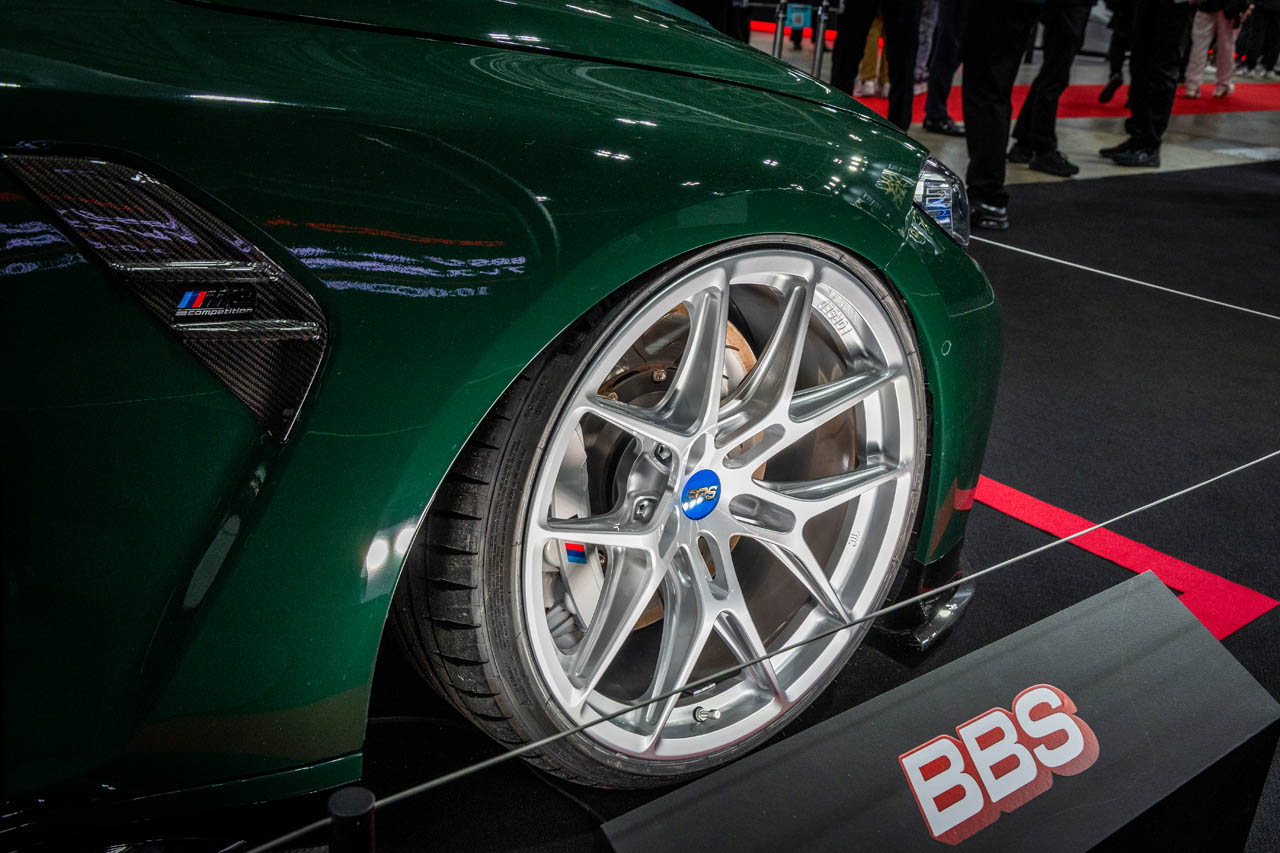 BMW M3（G80）に装着されたBBS MAG-Rコンセプト：サイズは前20×10.0J IS6.5 5/112／後20×11.0J IS14.5 5/112