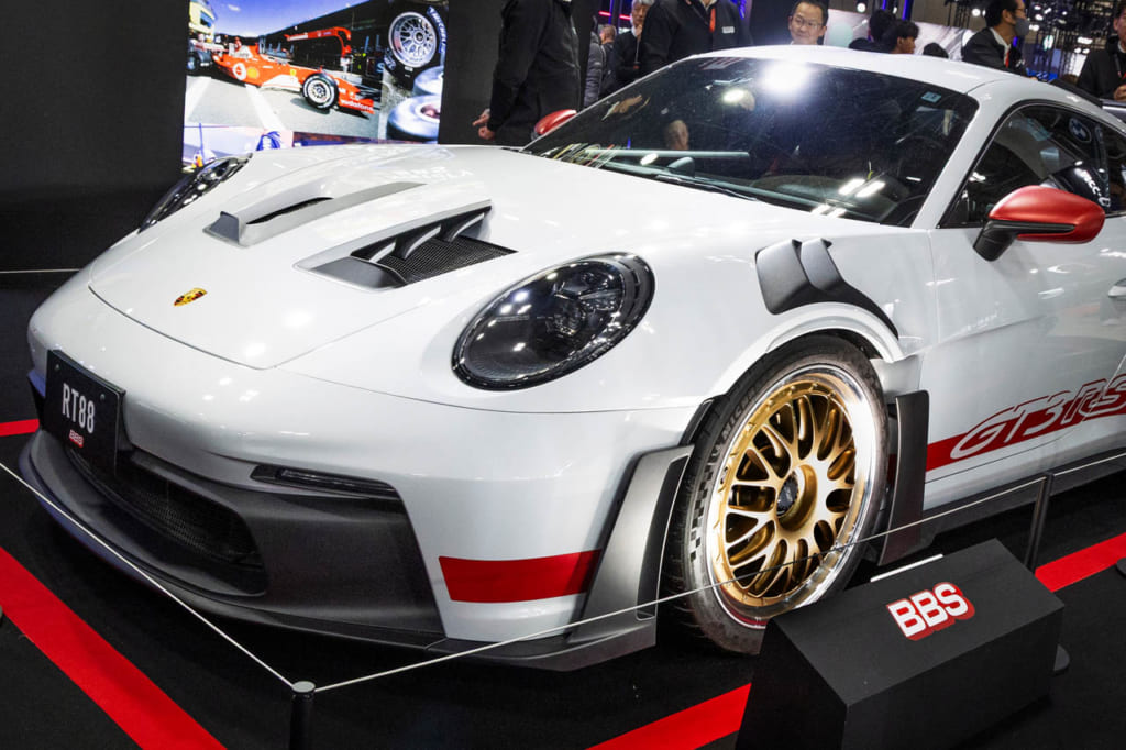 ポルシェ911 GT3 RS（992）に装着されたBBS RT88：前20×10.0J IS45 CL／後21×13.0J IS31 CL