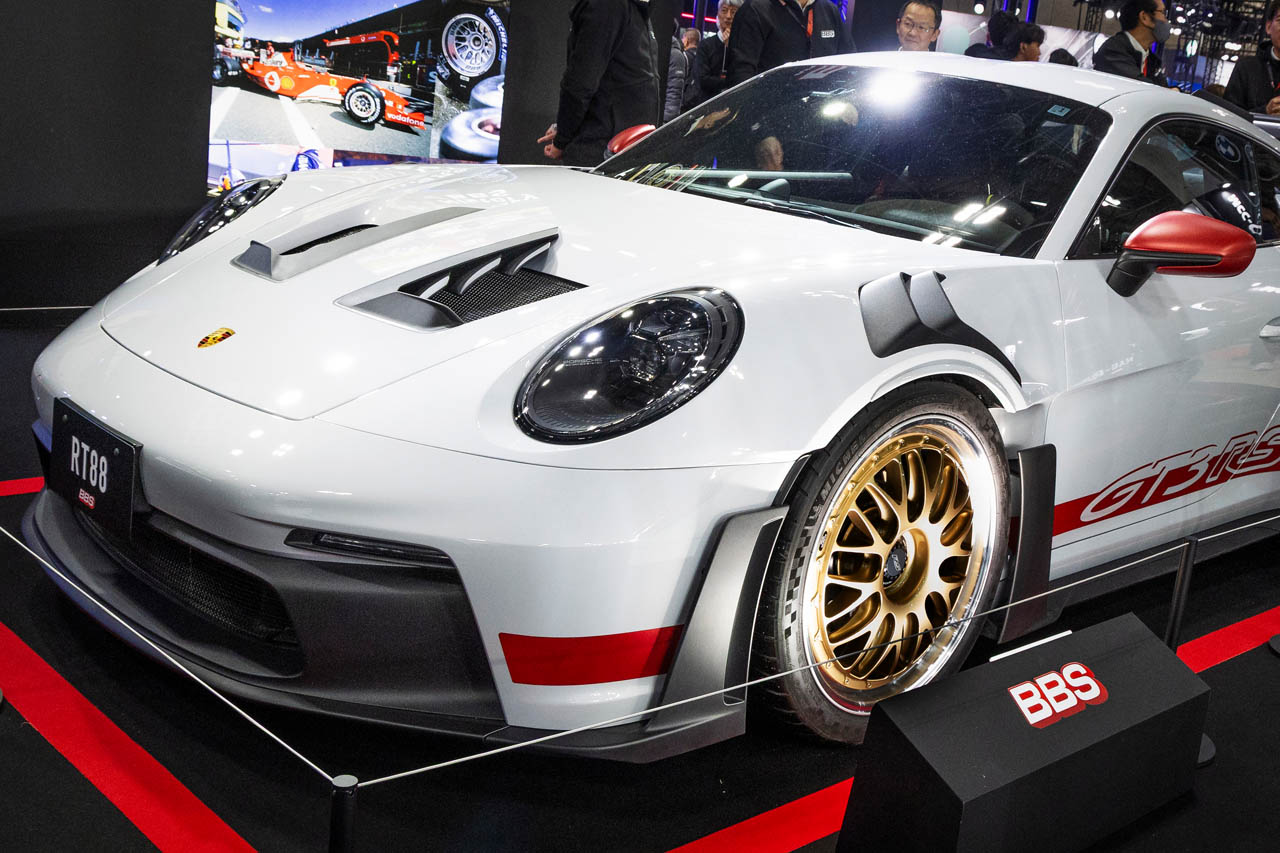 ポルシェ911 GT3 RS（992）に装着されたBBS RT88：前20×10.0J IS45 CL／後21×13.0J IS31 CL