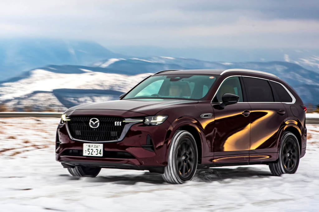 マツダ CX-80 XDハイブリッド プレミアムスポーツ：アーティザンレッドプレミアムメタリック