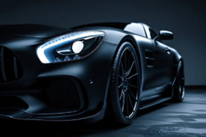 3M ペイントプロテクションフィルム（PPF）のマット仕上げ例。