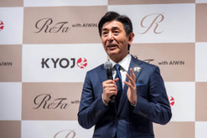 Team ReFa with AIWINチェアマン（株式会社MTG 代表取締役社長）松下剛氏