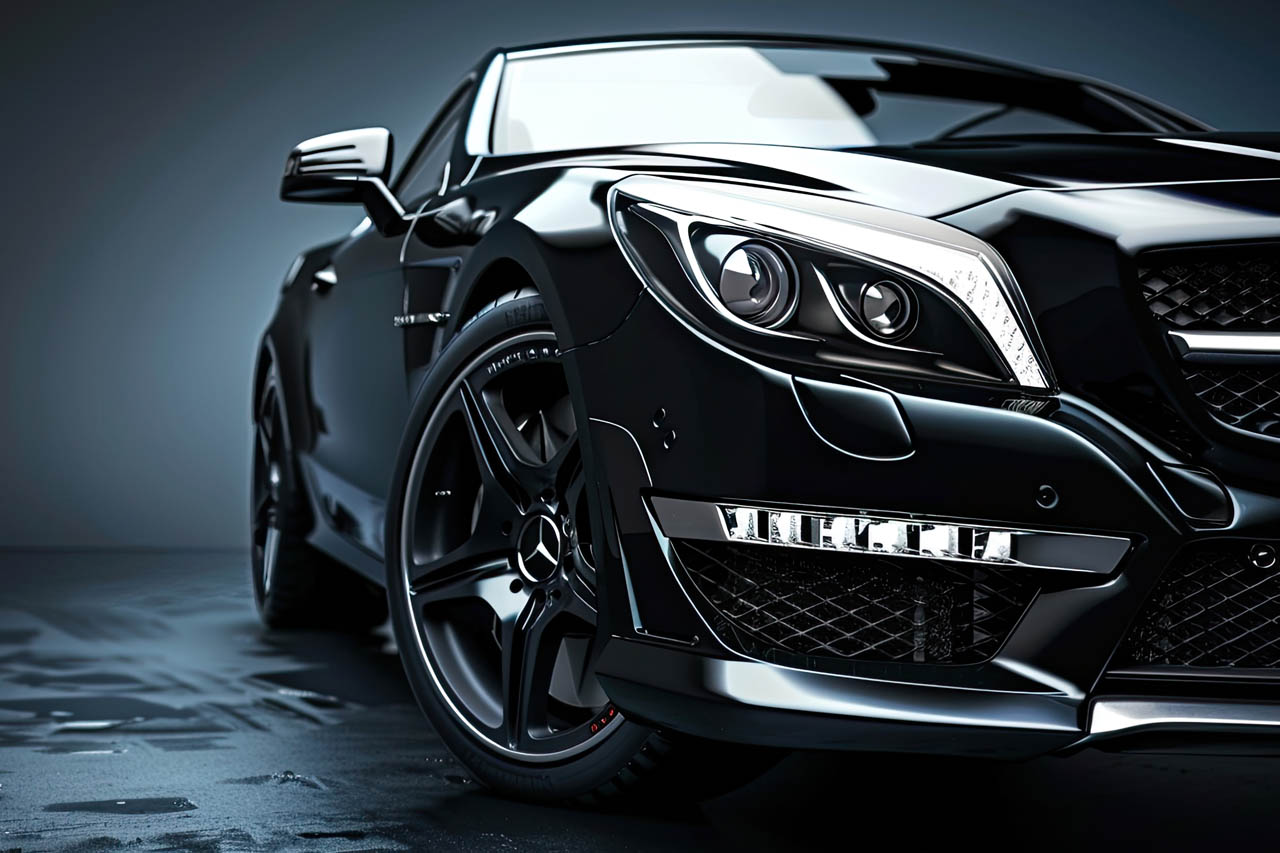 3M ペイントプロテクションフィルム（PPF）のグロス仕上げ例。