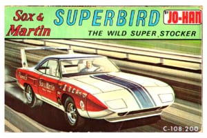 ジョーハン製1/25スケール・プラモデル「ソックス＆マーティン スーパーバード」