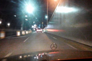 車載カメラによる走行中の画像