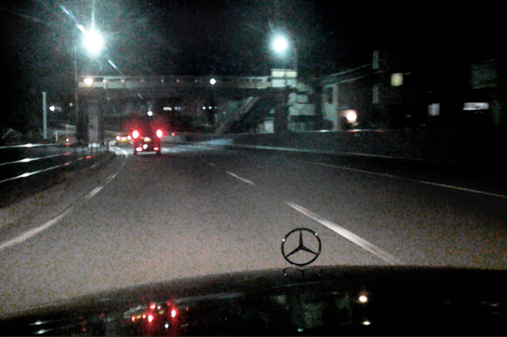 車載カメラによる走行中の画像