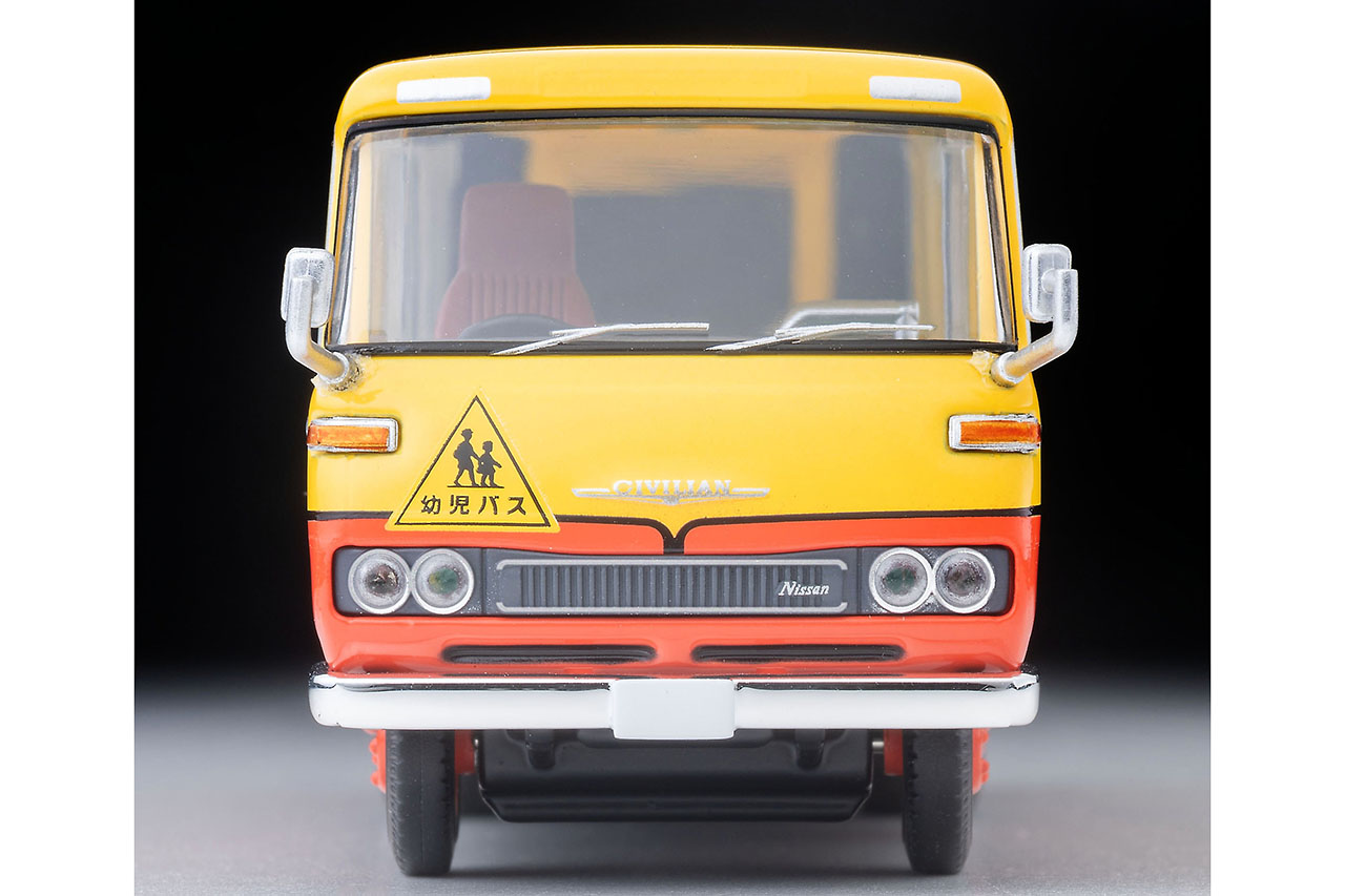 昭和の通園風景が卓上に。日産シビリアン幼稚園バス・トミーテック製1