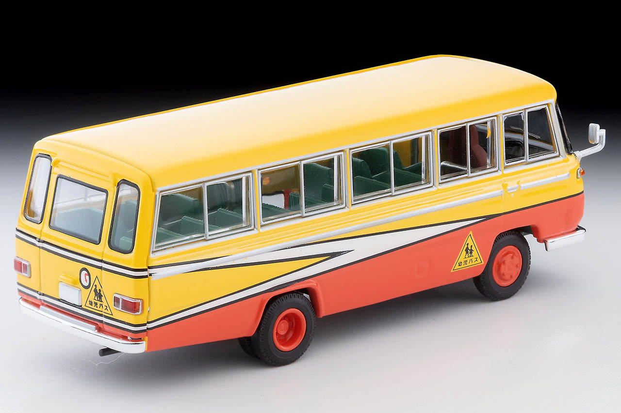 昭和の通園風景が卓上に。日産シビリアン幼稚園バス・トミーテック製1