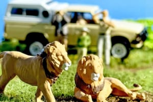 1/64動物フィギュアと「ランクル60」「620トラック」が競演！ 海洋堂×TLV「ジオコレ64 #カースナップ」第2弾【LE VOLANTモデルカー俱楽部】