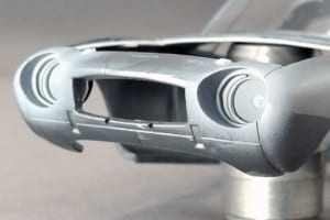 フジミ製1/24スケール・プラモデル「トヨタS800」制作中の様子