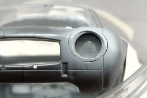 フジミ製1/24スケール・プラモデル「トヨタS800」制作中の様子