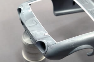 フジミ製1/24スケール・プラモデル「トヨタS800」制作中の様子