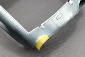 フジミ製1/24スケール・プラモデル「トヨタS800」制作中の様子