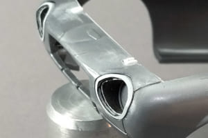 フジミ製1/24スケール・プラモデル「トヨタS800」制作中の様子