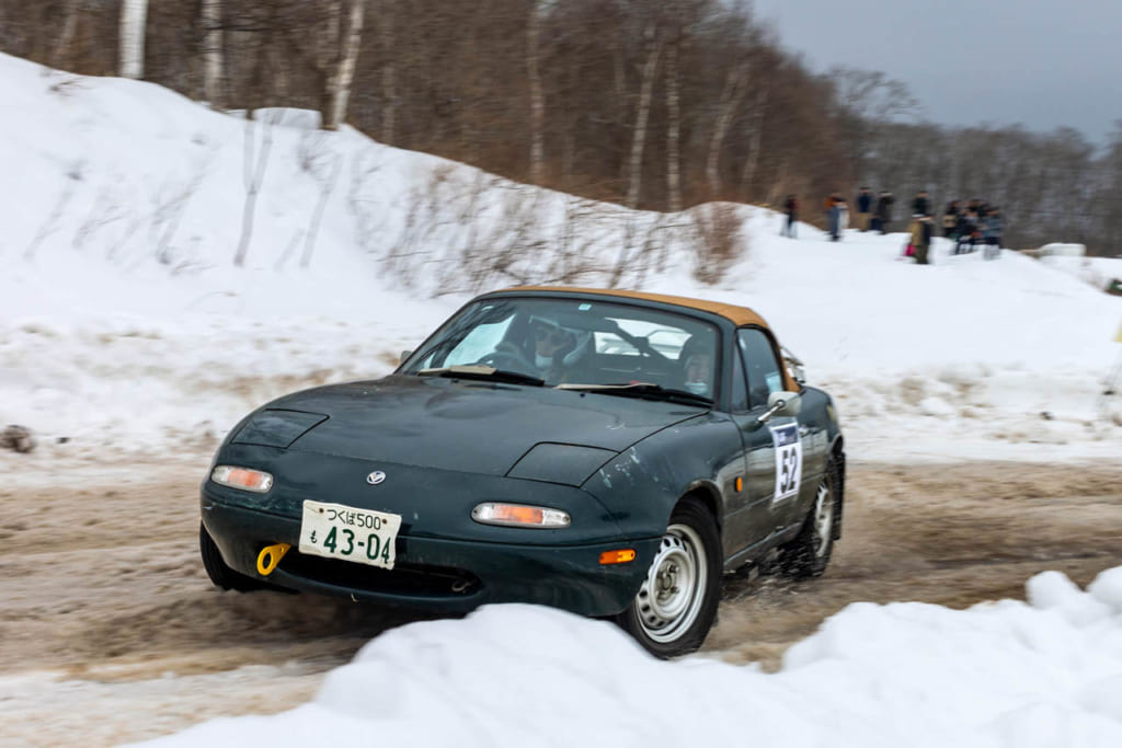 北海道ブリザードラリー：気温が高く路面コンディションは悪かったけど、みんな楽しそうに走ってました。