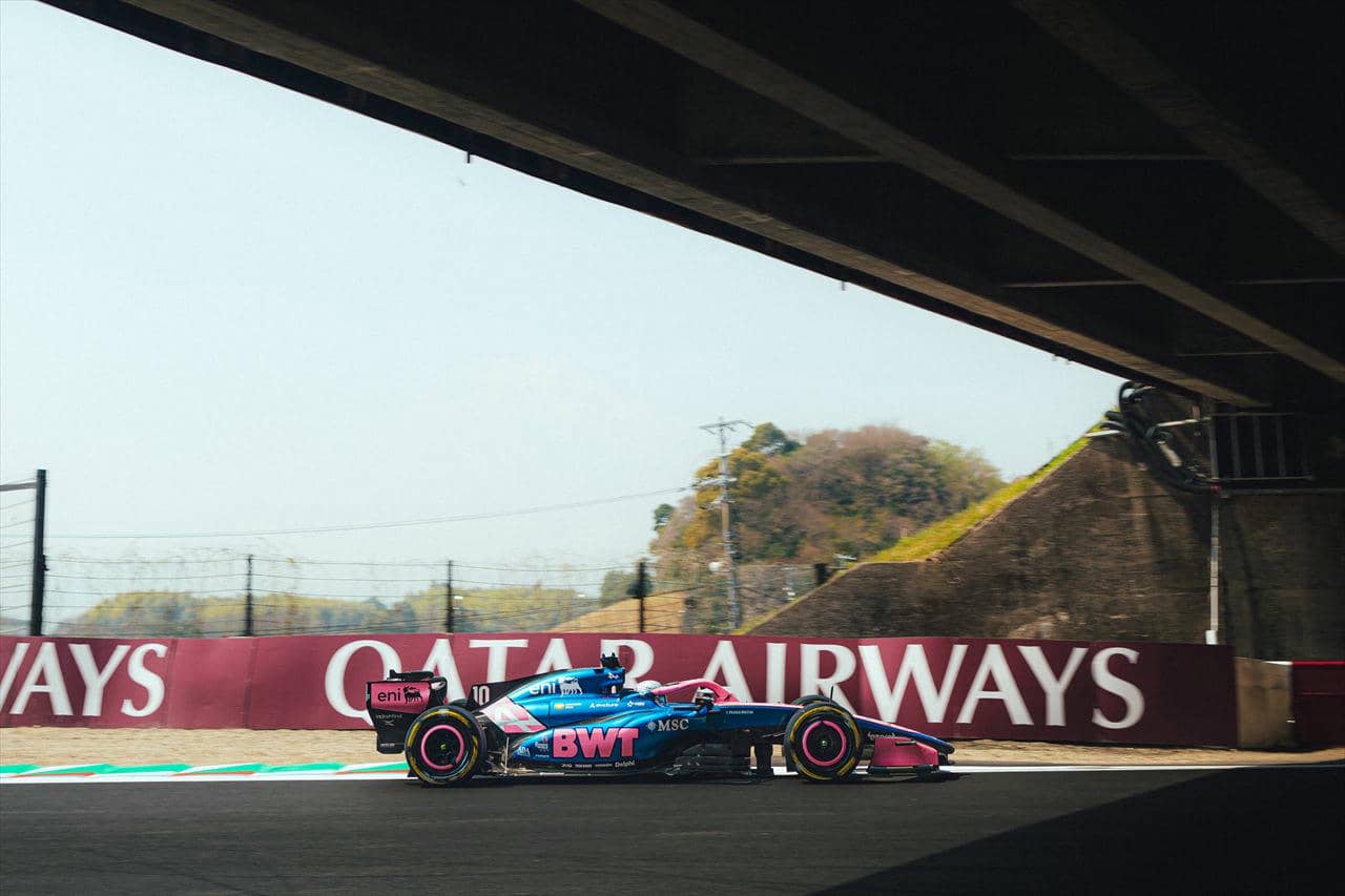 F1日本GP】王者を封じた25周の死闘。新PUで覚醒したアルピーヌF1