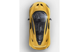 メイクアップ製「アイドロン」1/18モデルカーの「マクラーレン P1 2013」。