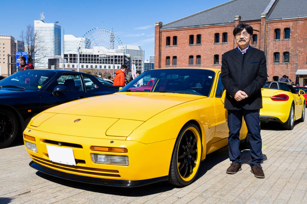 Bashizoさんと、1990年式ポルシェ944ターボ。