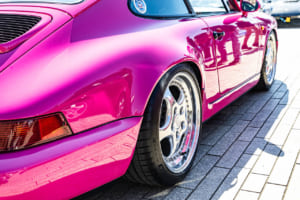 1992年式ポルシェ911カレラRS N/GT：リアにはスペーサーをセット。