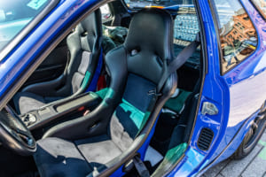 1993年式ポルシェ968CS:シートの表皮は張り替えられている。