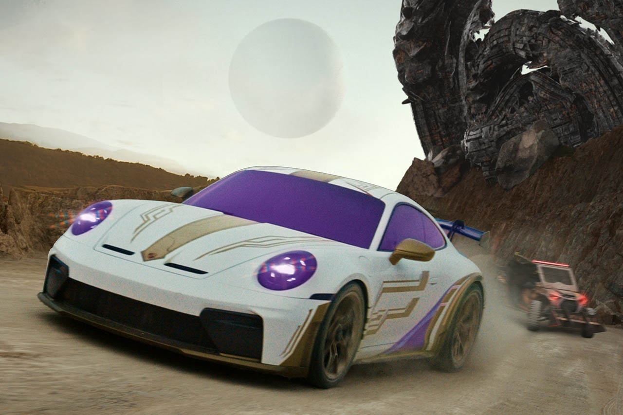 デジタルに降臨した至高の性能。ポルシェが人気ゲームと描く「911 GT3」の新たな世界観