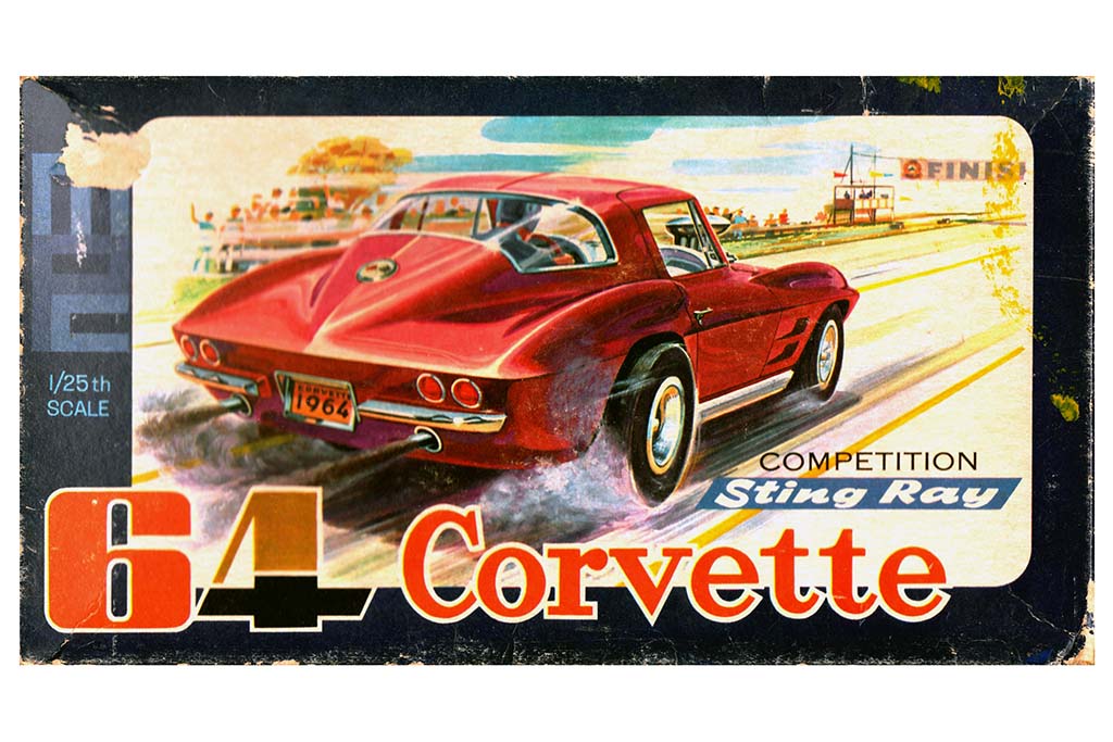 mpc製1/25スケール・プラモデル「64コルベット・スティングレイ」