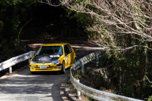 ラリー三河湾：幸先よくスタートしたのだけど、この直後にトラブルが発生してしまう。