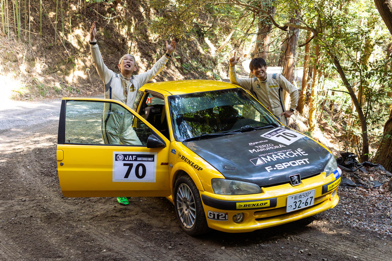 ラリー三河湾：SS2でエンジンが吹けずデイ離脱。