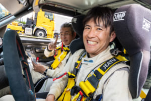 SAGA RALLY：2輪駆動最速という目標を早々に達成してしまった高山・竹薮組。次は4駆喰い？
