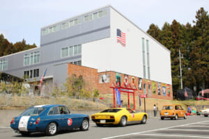 今年は貴重なランボルギーニ・ミウラP400Sも参加。スタート地点となった伊香保アメリカン☆ビレッジは大型複合ミュージアムだ。