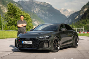 アウディ RS 5と筆者