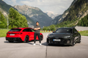 アウディ RS 5と筆者