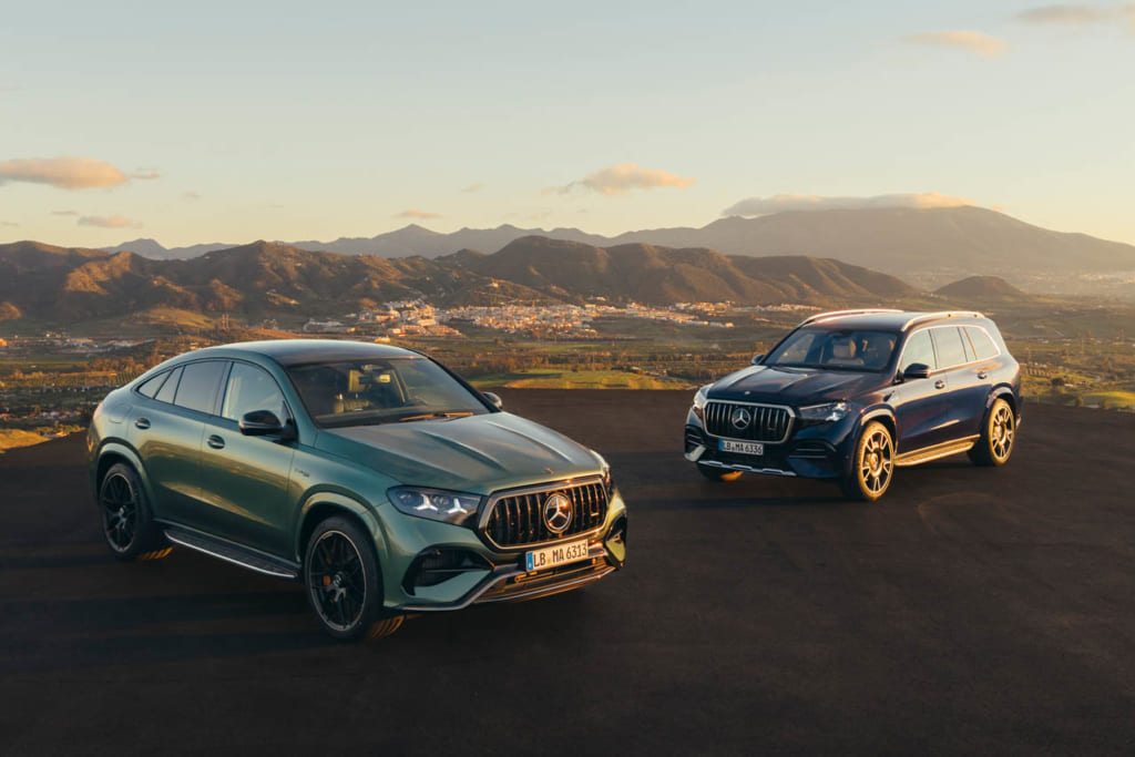 メルセデスAMG GLE 63 S 4MATIC+（左）とGLS 63 4MATIC+（右）