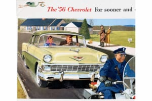1956年型シボレーの広告