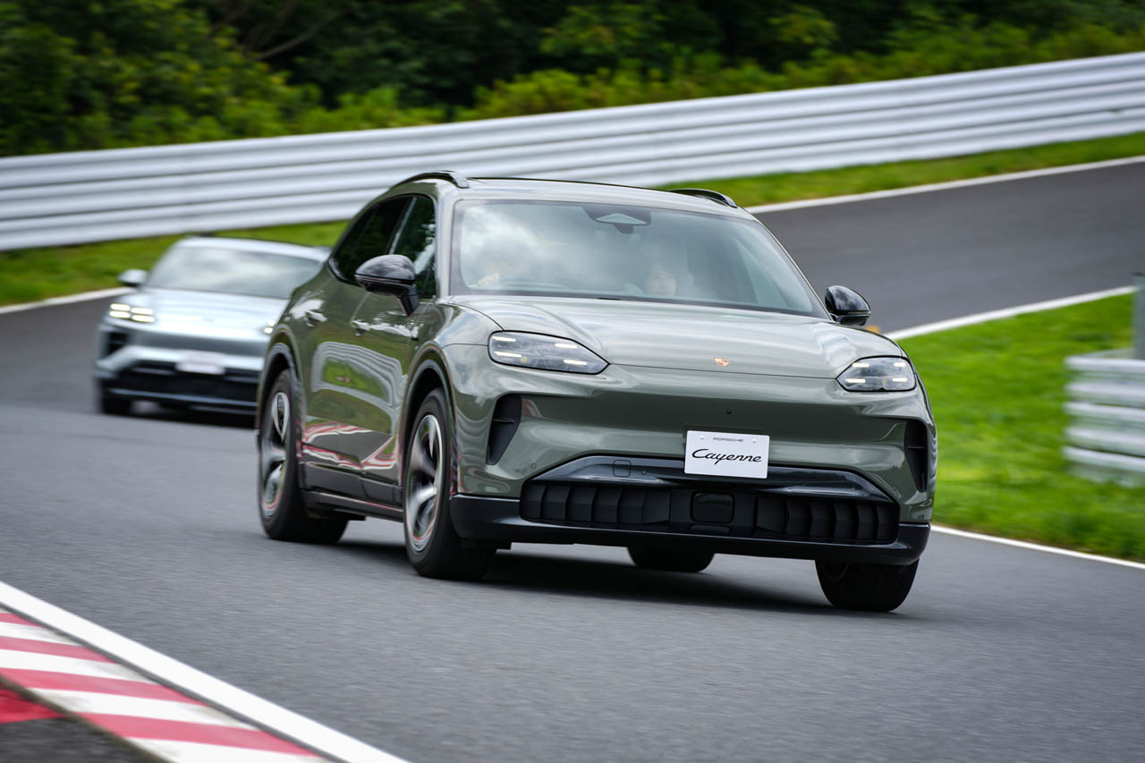 【速攻試乗】日本初披露のポルシェ新型「カイエン・エレクトリック」！ 渡辺慎太郎が唸った“モノが違う”体幹の強さ