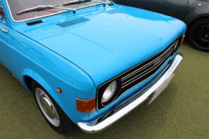 1974年式フィアット128:もともとのボディカラーはウグイス色だったそうだ。