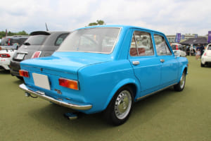 1974年式フィアット128:もともとのボディカラーはウグイス色だったそうだ。