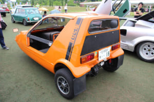 1970年式ボンド・バグ700:車両重量が400kg程度なので100km/h以上というトップスピードを誇る。