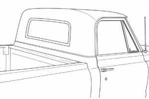1967年型シボレーC-10（線画）