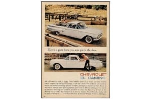 1960年型シボレー・エルカミーノの広告