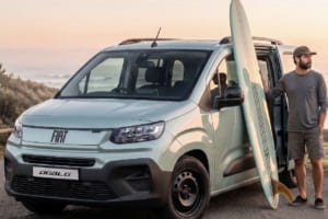 週末の逃避行はフィアット・ドブロ「メンタ」と。爽快な専用ミント色×悪路に強いタフなMPV