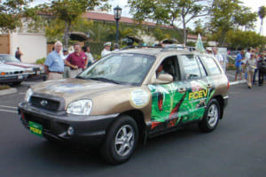 ヒョンデ・サンタフェをベースにした2000年の実験車両「サンタフェFCEV」。