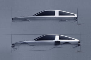 ヒョンデの重要なヘリテージであるポニー・クーペ（上）にインスピレーションを受けたコンセプトカー「N Vision 74」（下）。