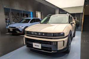 ヒョンデの水素戦略「HTWO」を象徴するFCEV「NEXO（ネッソ）」。
