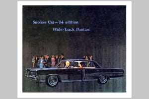 1964年型ポンティアック・ブローシャー表紙・VK/AF画(ボンネヴィル・ブロアム)